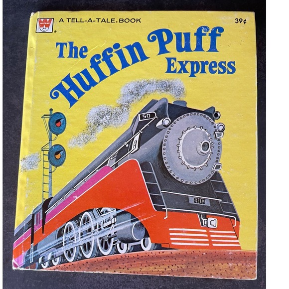 Whitman Other - Huffin Puff Express Tell Tale Book 1974 Whitman Childrens Train Harrison Seiden